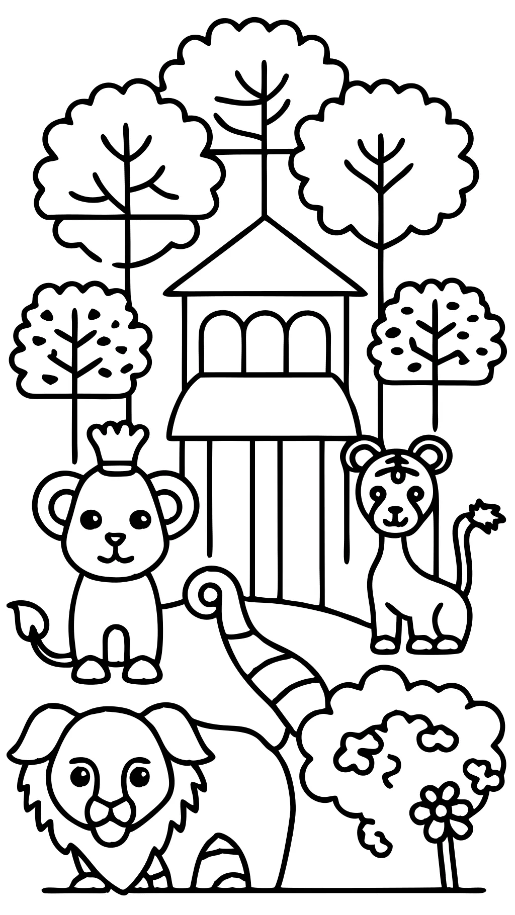 zoo coloring pages